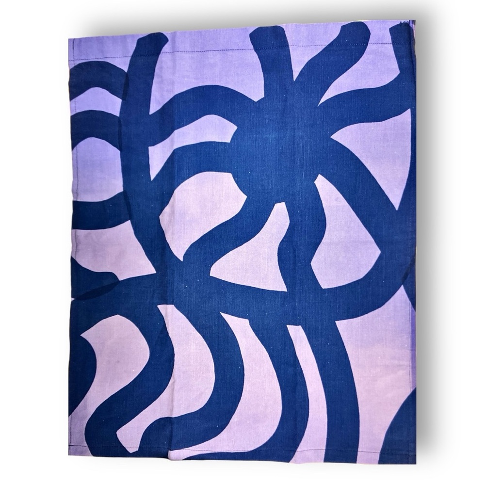 Joonas Marimekko Finland tea towel handmade tea towel, purple colorways